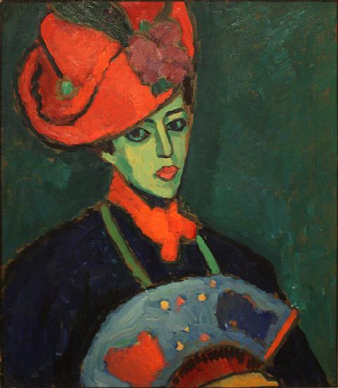 Alexej von Jawlensky Schokko with Red Hat oil painting image